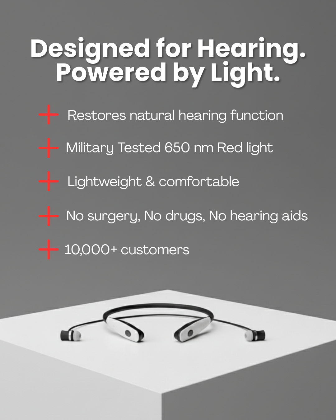 The Hear Glow - Red Light Therapy Earpiece